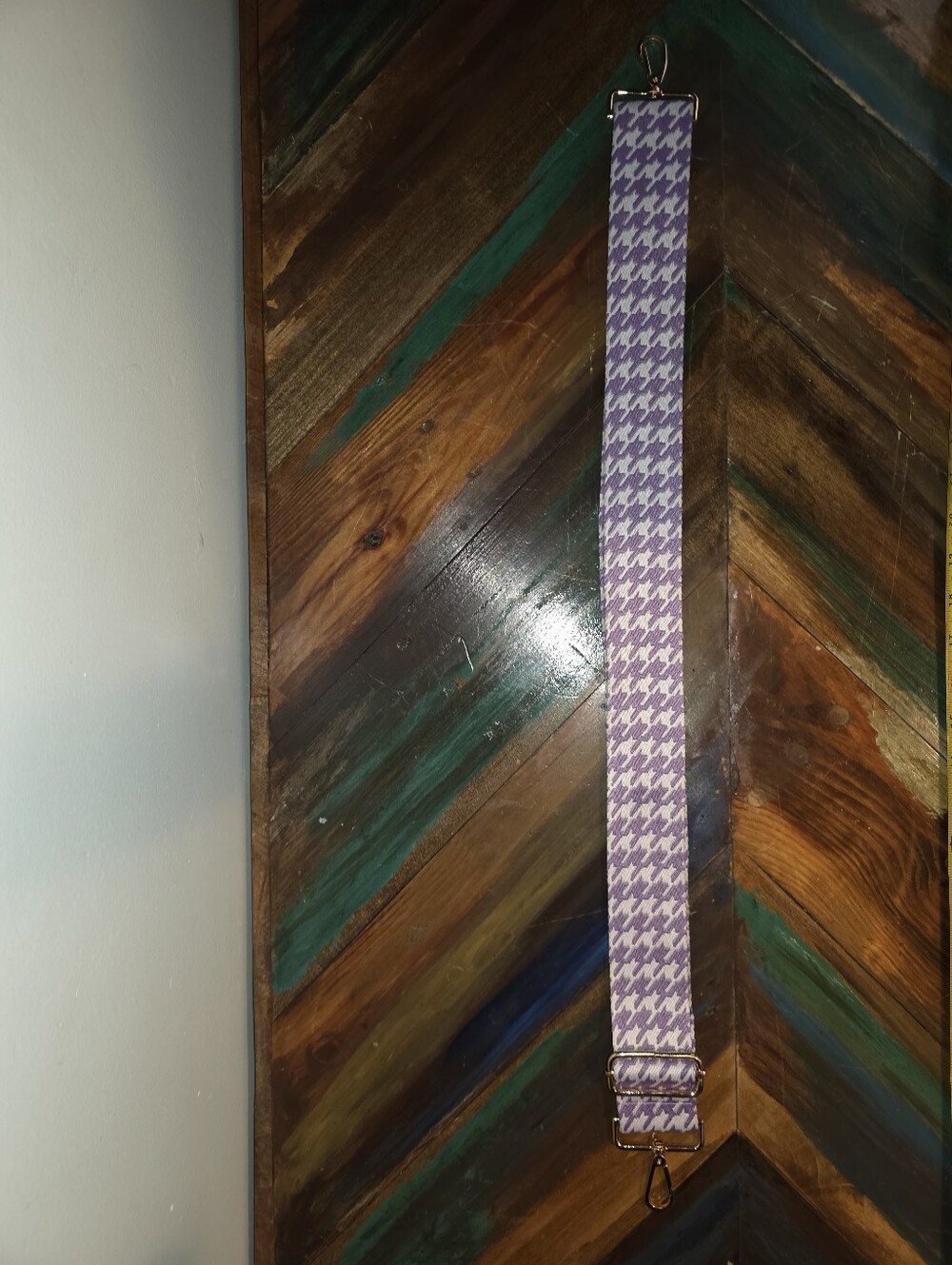 Purple and White Crossbody/guitar Strap 2 Inch